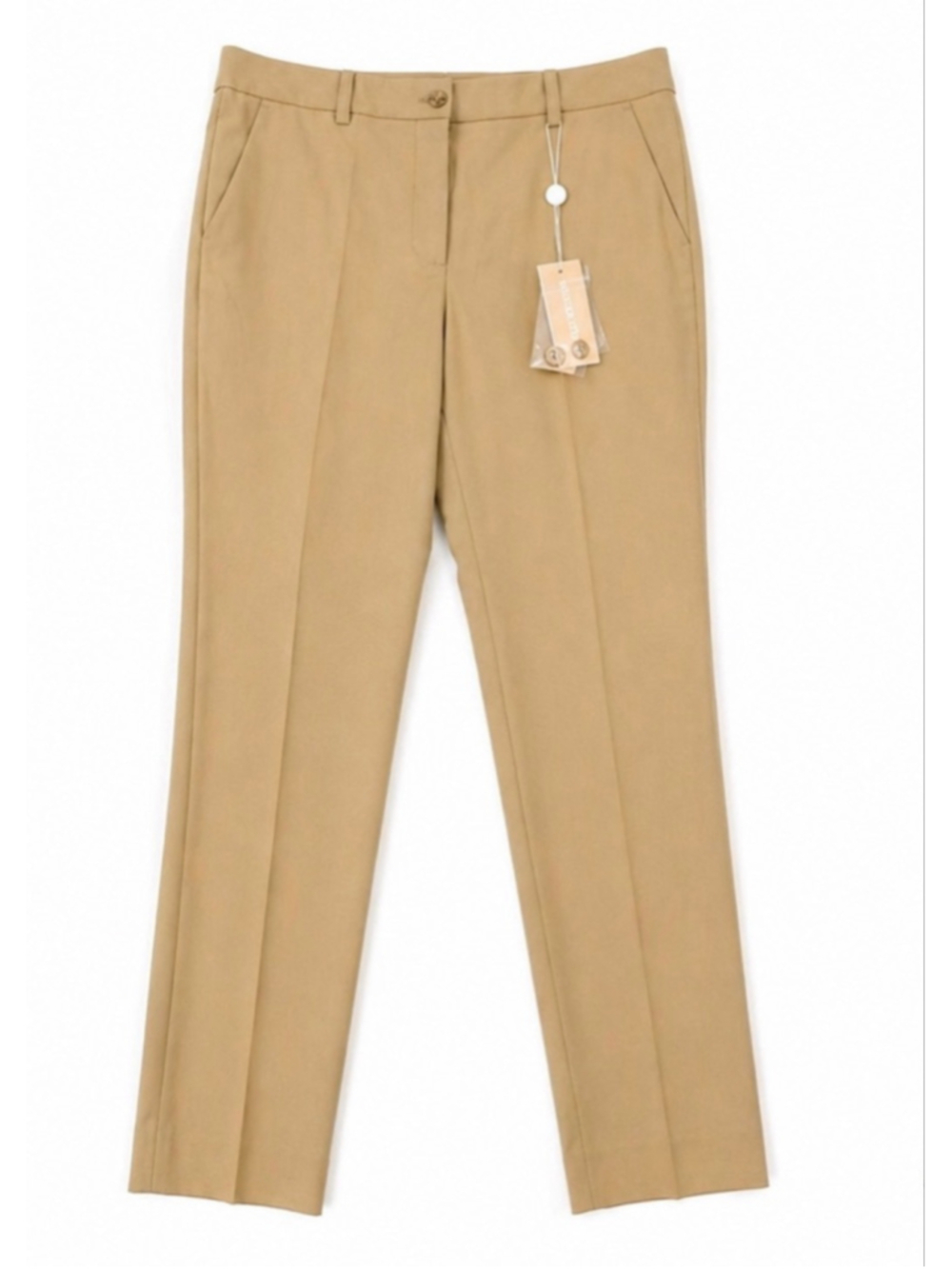 Michael Kors Wool Dress Pants Women Size 10 Sandstone Made in Italy NWT Straight